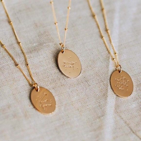 Gemini Bohemian Zodiac Astrology Charm Necklace - Picture 3 of 14